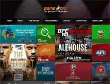 Tablet Screenshot of gameonlivesports.com.au
